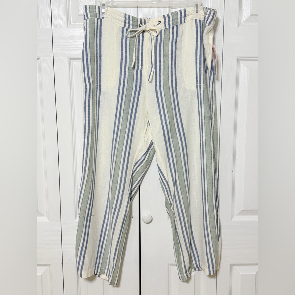Per Se Linen Blend Pants NWT